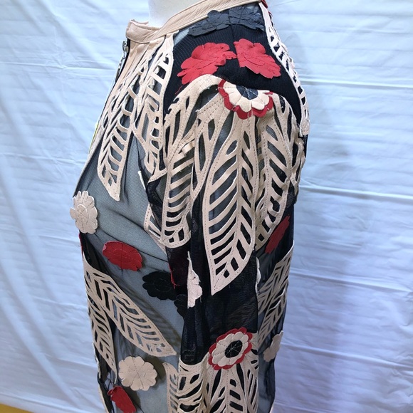 Leather and mesh jacket - Picture 5 of 8